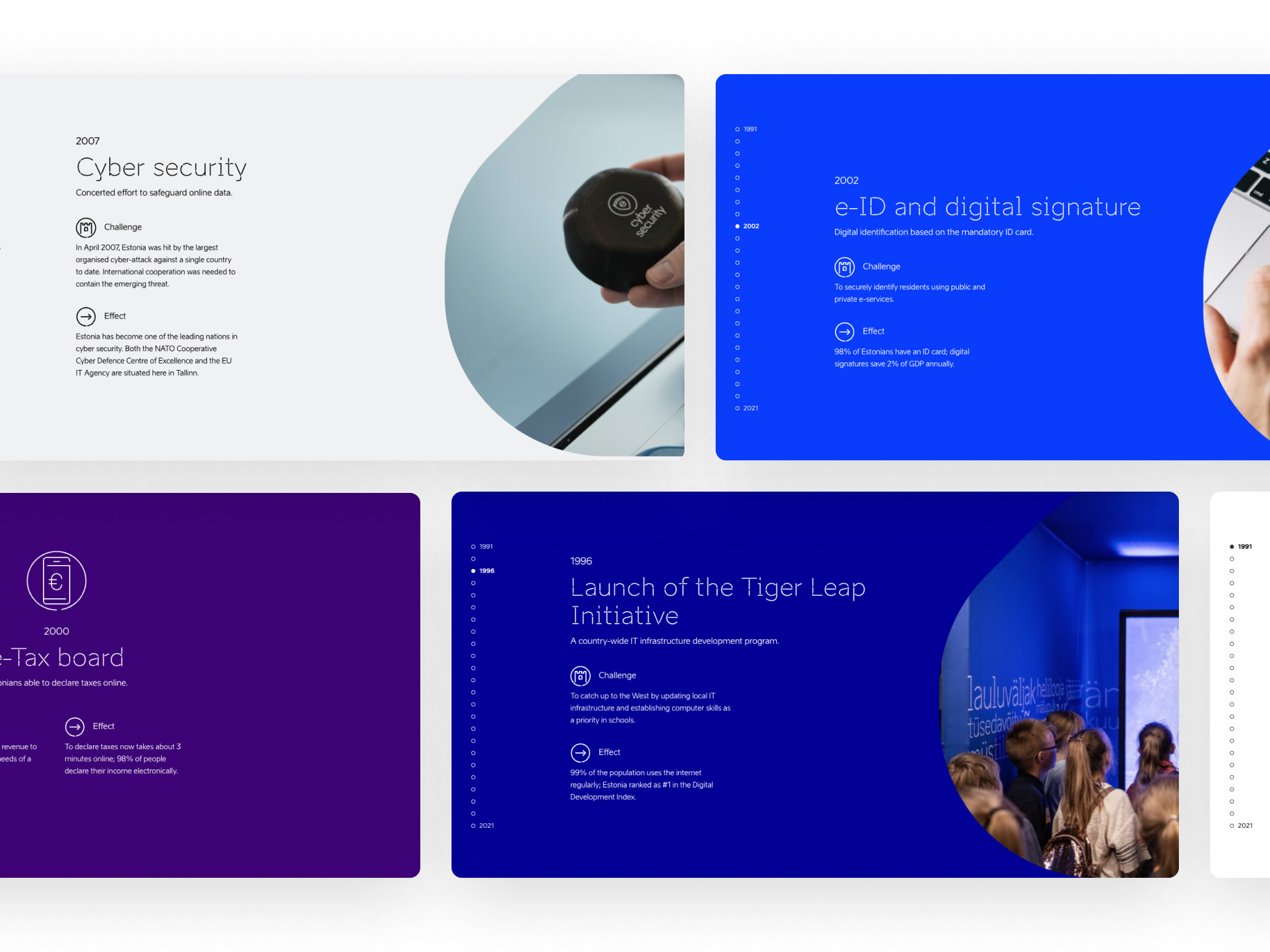 e-estonia website design views by DUX agency