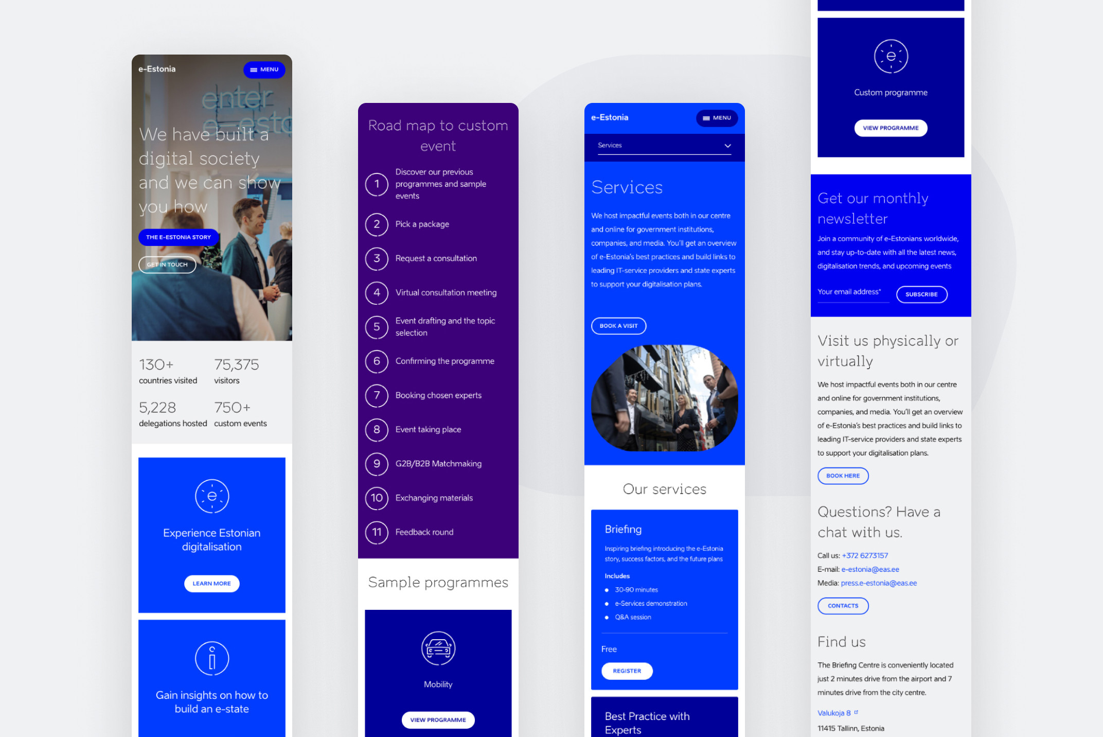 e-estonia website design by DUX